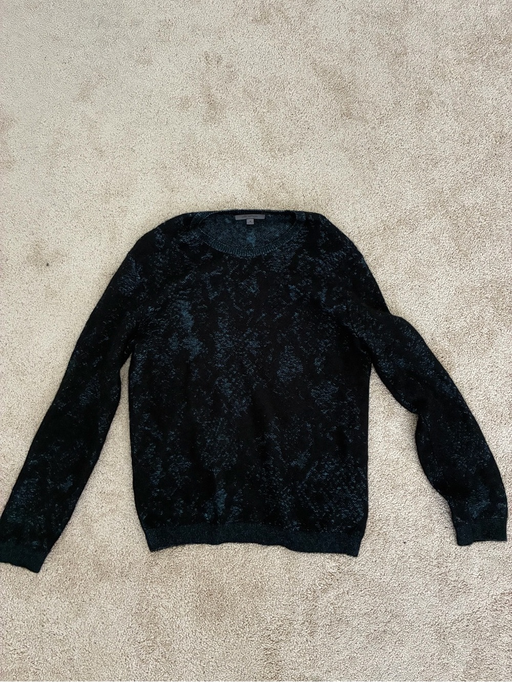 John Varvatos Black Crewneck Sweater